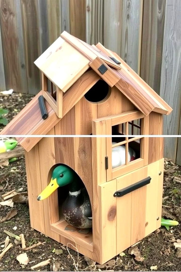 DIY Upcycled Duck House - 22 Duck House Ideas