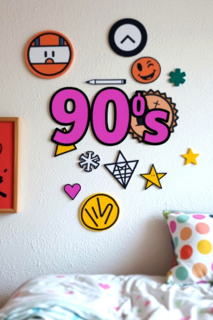 DIY Wall Decals - 22 90s Bedroom Decor Ideas