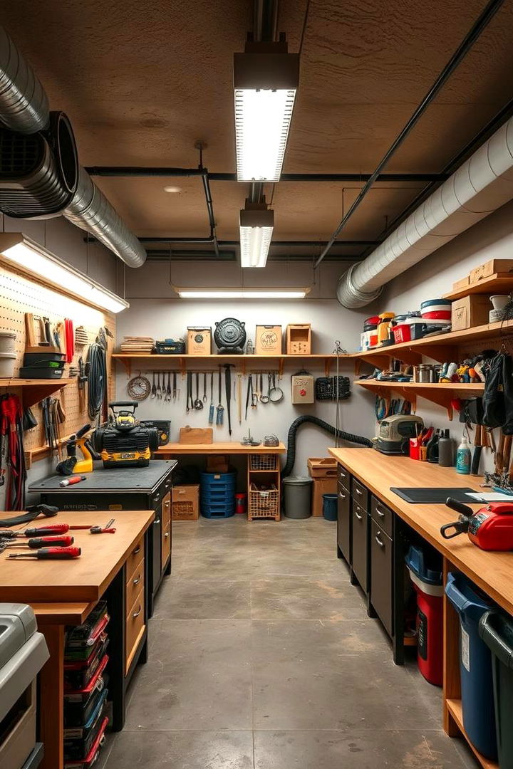 DIY Workshop Hub - 22 Basement Ideas