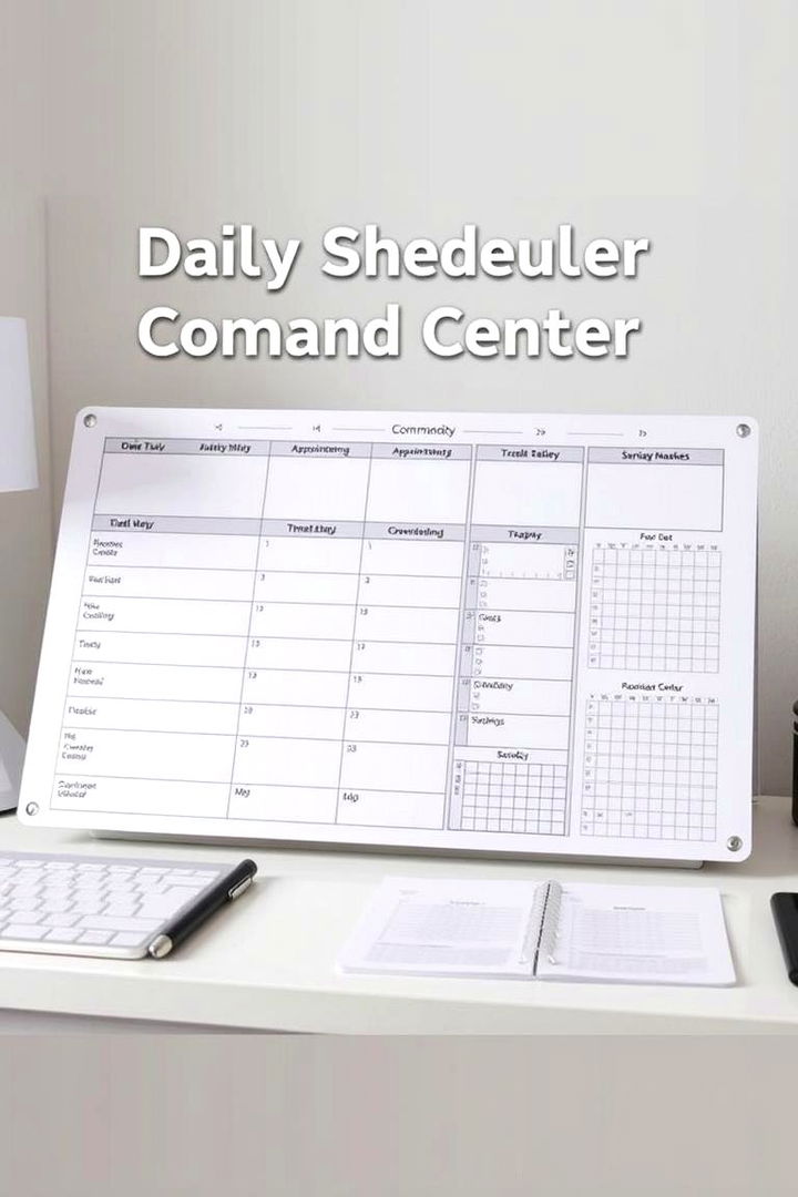 Daily Scheduler Command Center - 22 Command Center Ideas