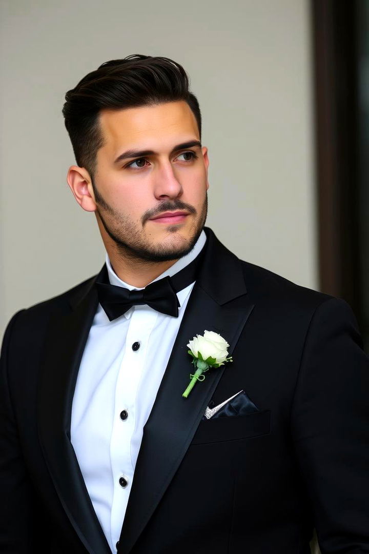 Dapper Black Groom Style - 22 Black-Themed Wedding Ideas
