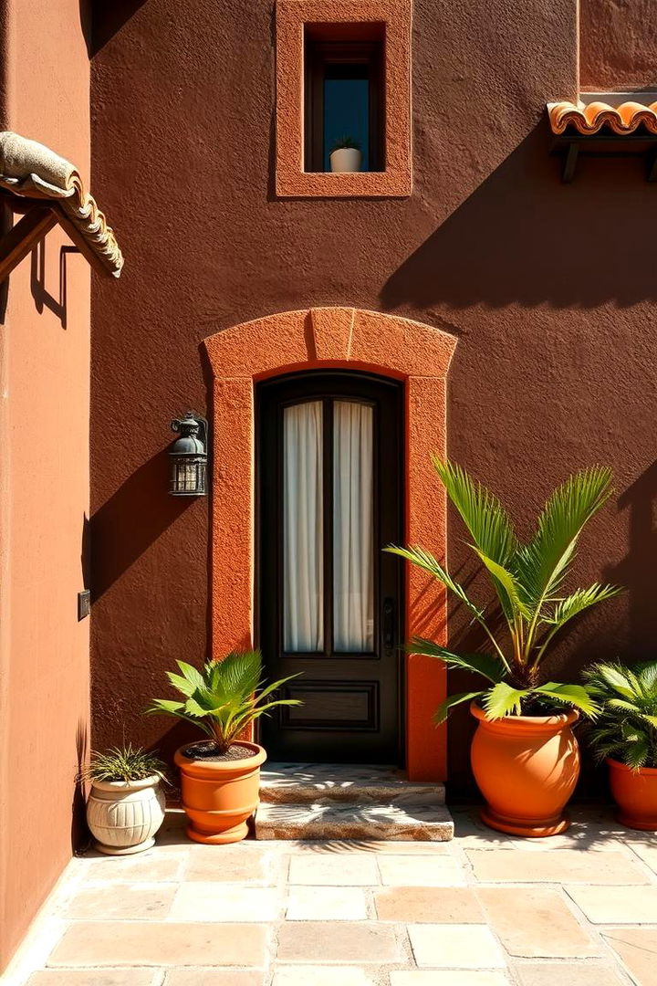 Dark Brown Mediterranean Style Exterior - 22 Dark Brown House Exterior Ideas