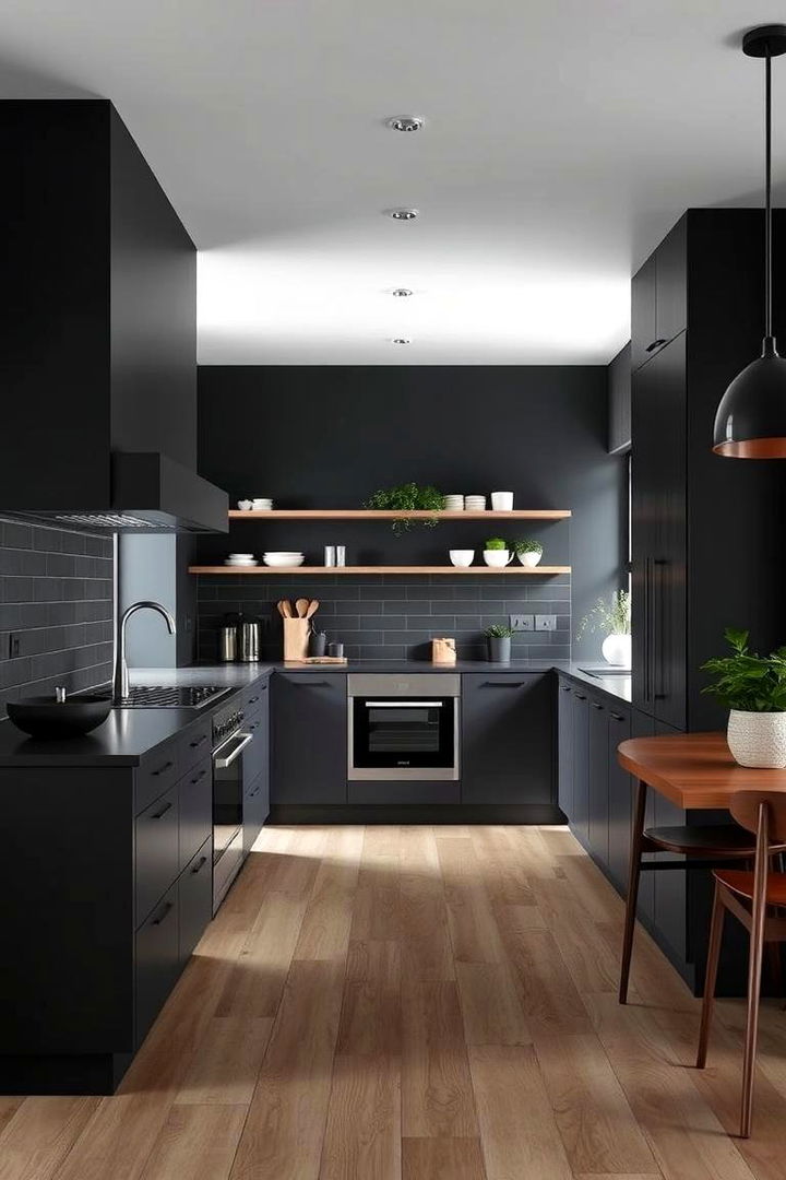Dark Scandinavian Minimalism - 22 Dark Kitchen Ideas