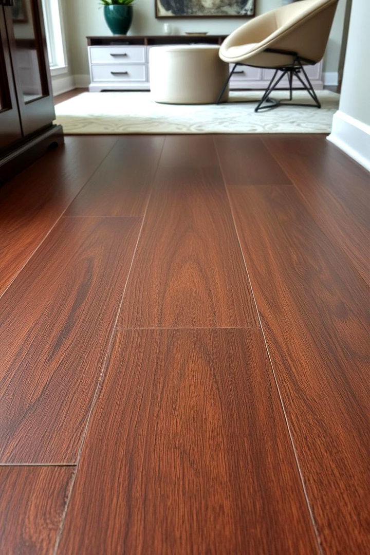 Dark Stained Intimacy - 22 Living Room Wood Floor Ideas