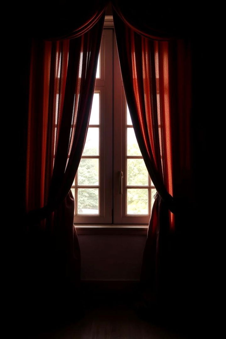 Dark Window Treatments Drama - 22 dark academia bedroom ideas