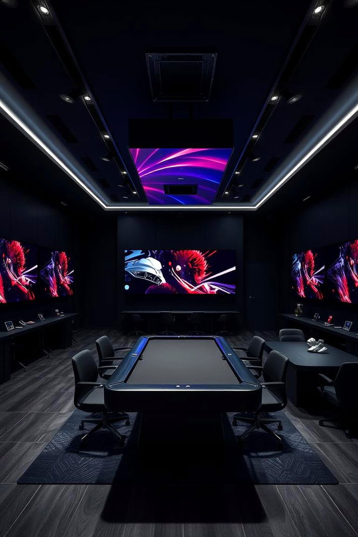 Dark and Dramatic Backdrops - 22 Game Room Paint Ideas