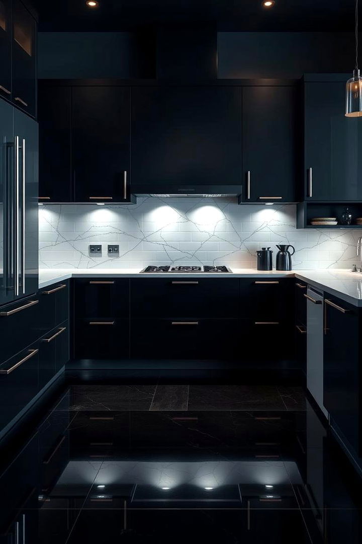Dark and Dramatic Cabinets - 22 Kitchen Cabinet Ideas