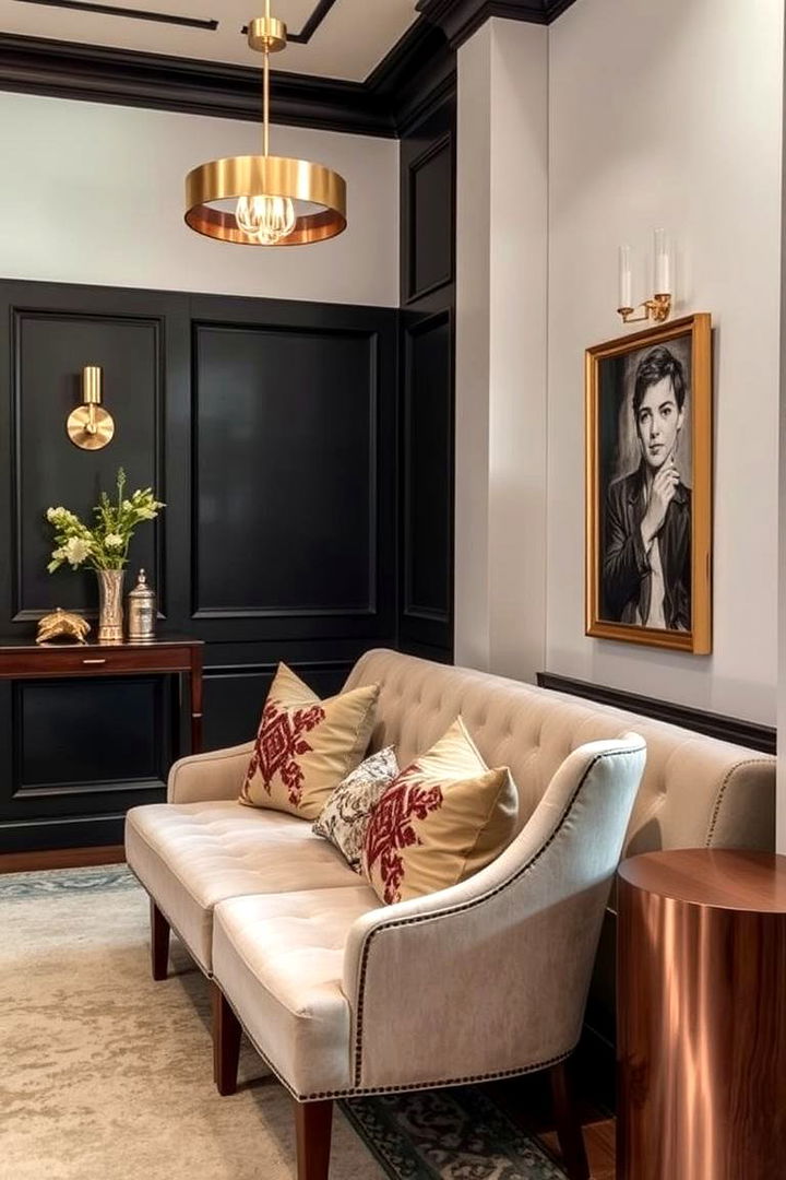 Decadent Metallic Accents - 22 Mansion Living Room Ideas