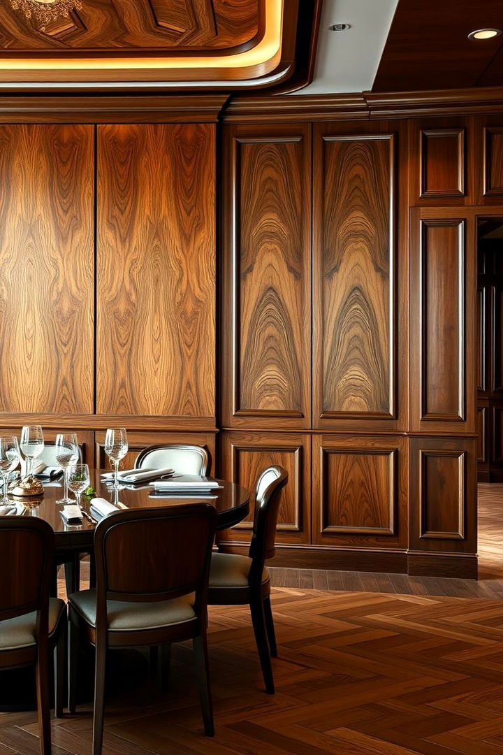 Decadent Wood Paneling - 22 Art Deco Dining Room Ideas