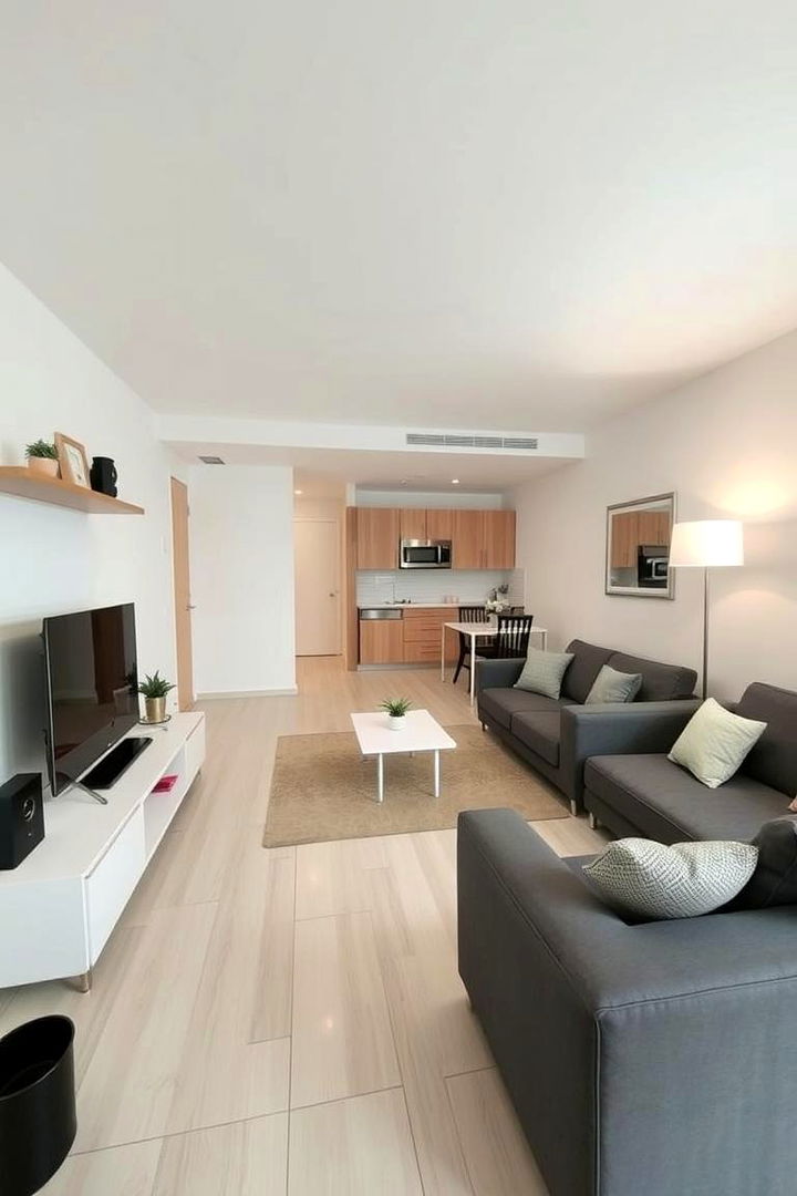 Decluttered Living Areas - 22 Minimalist Apartment Ideas