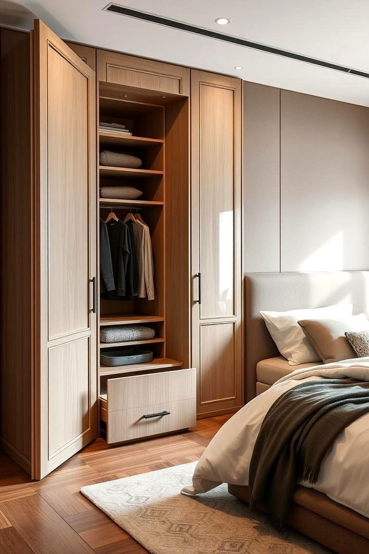 Decluttered Storage Solutions - 22 Minimalist Bedroom Ideas