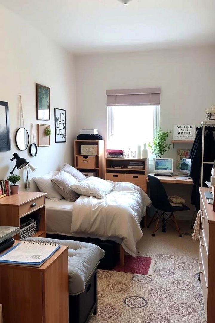 Decluttering for a Fresh Start - 22 Minimalist Dorm Room Ideas