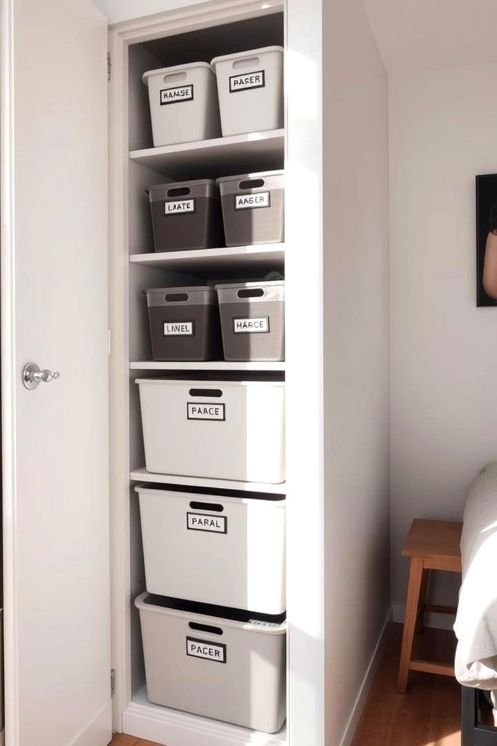 Decluttering with Creative Labeling - 22 Small Apartment Storage Ideas