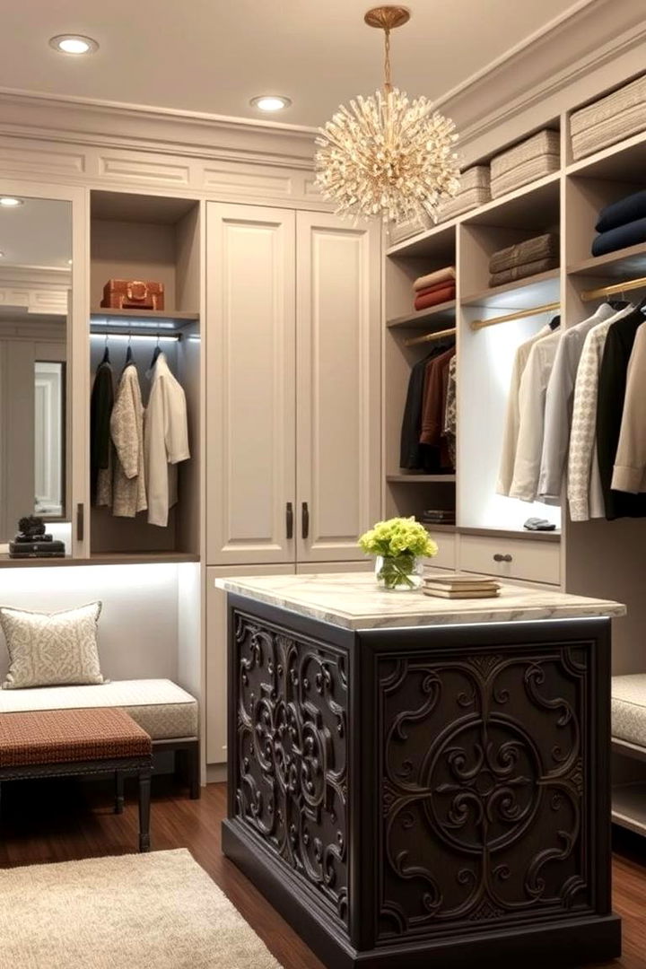 Decorative Accent Lighting - 22 Closet Island Ideas