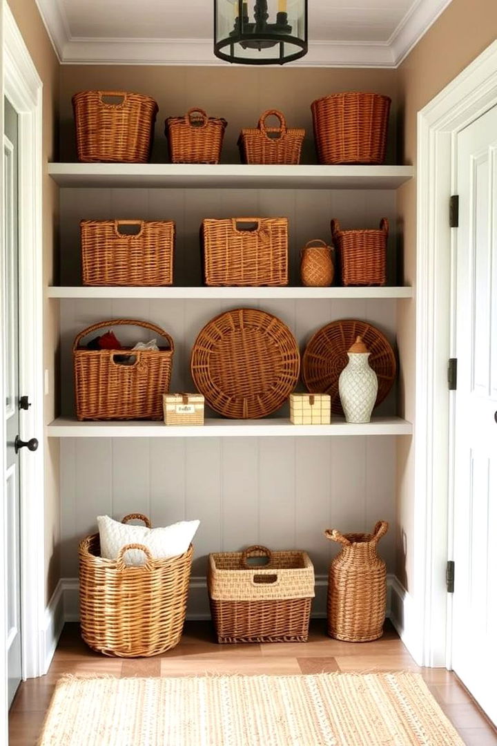 Decorative Baskets - 22 Entryway Storage Ideas