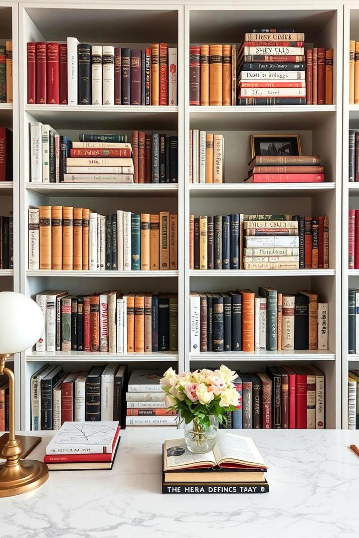 Decorative Book Displays - 22 Home Office Decor Ideas