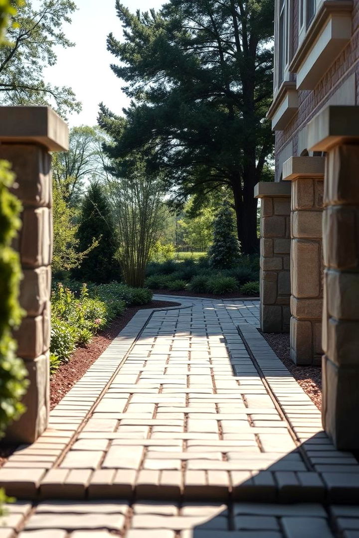 Decorative Borderstones - 22 Paver Walkway Ideas