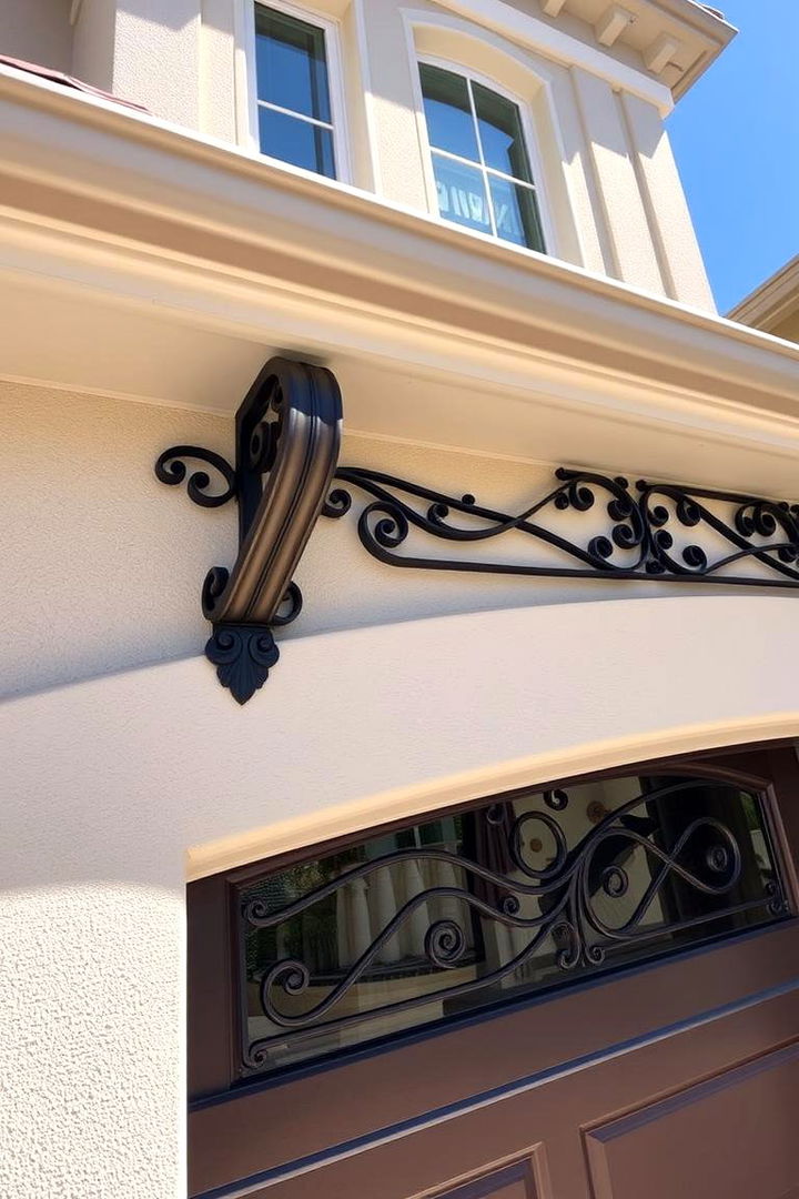 Decorative Brackets for Refinement - 22 Exterior Garage Door Trim Ideas