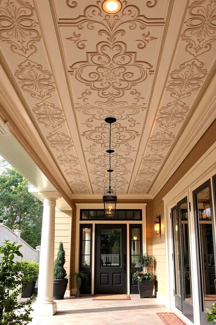 Decorative Ceiling Tiles - 22 Vinyl Porch Ceiling Ideas