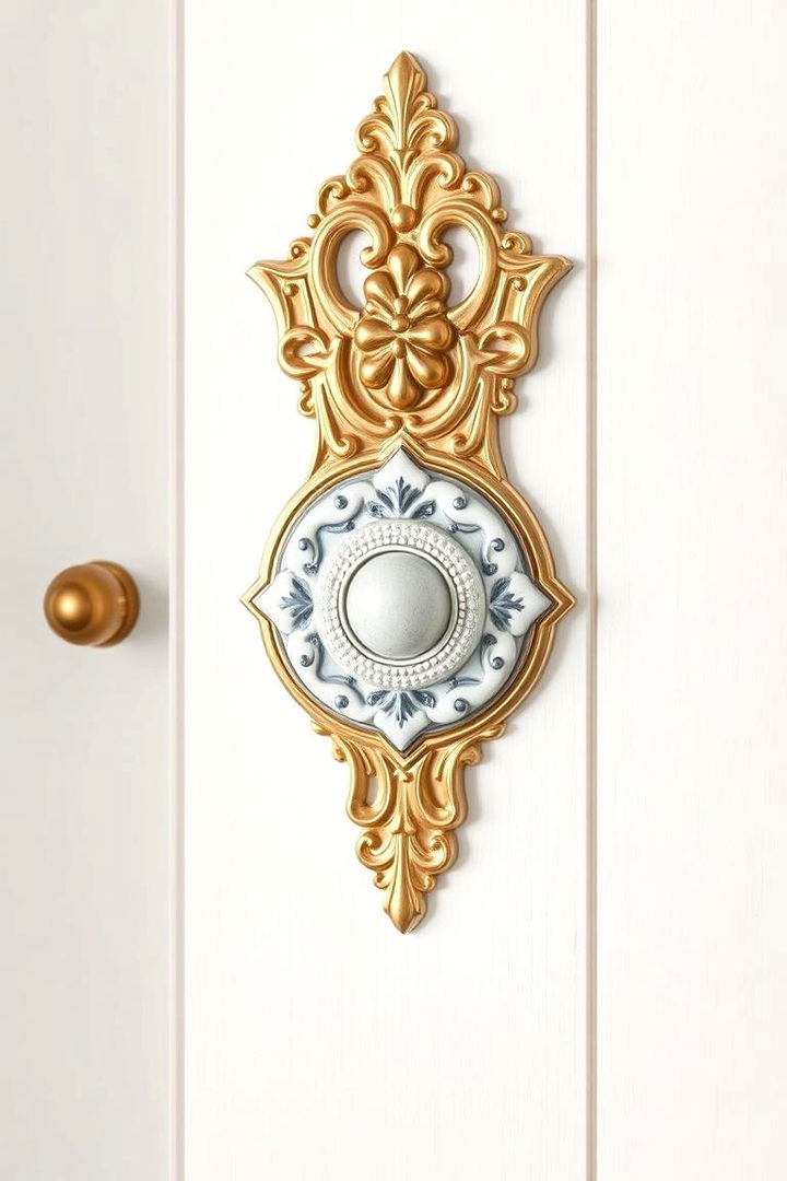 Decorative Door Bells - 22 Spring Front Door Decor Ideas