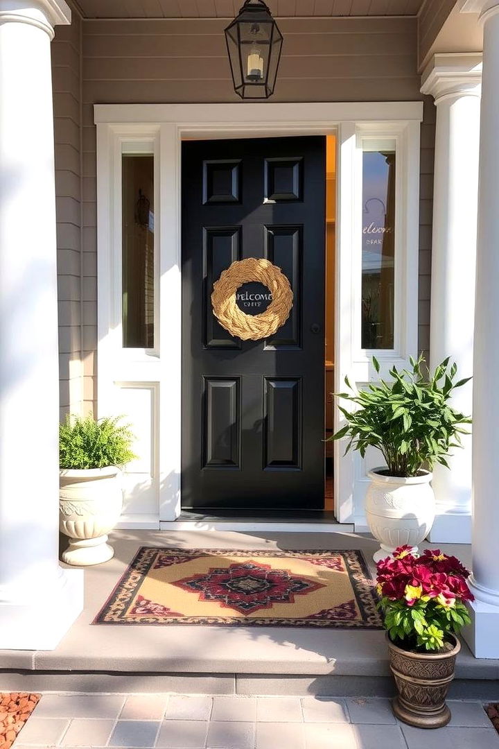 Decorative Doormats with Southern Welcome - 22 Southern Front Porch Ideas