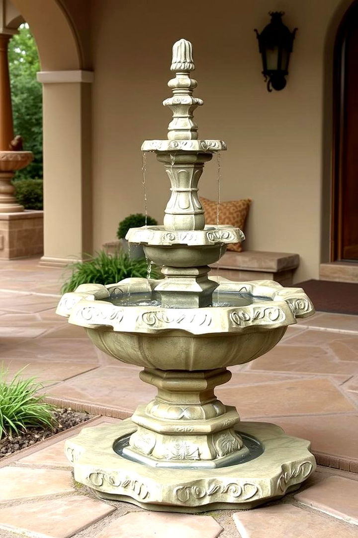 Decorative Fountains - 22 spanish style front porch ideas