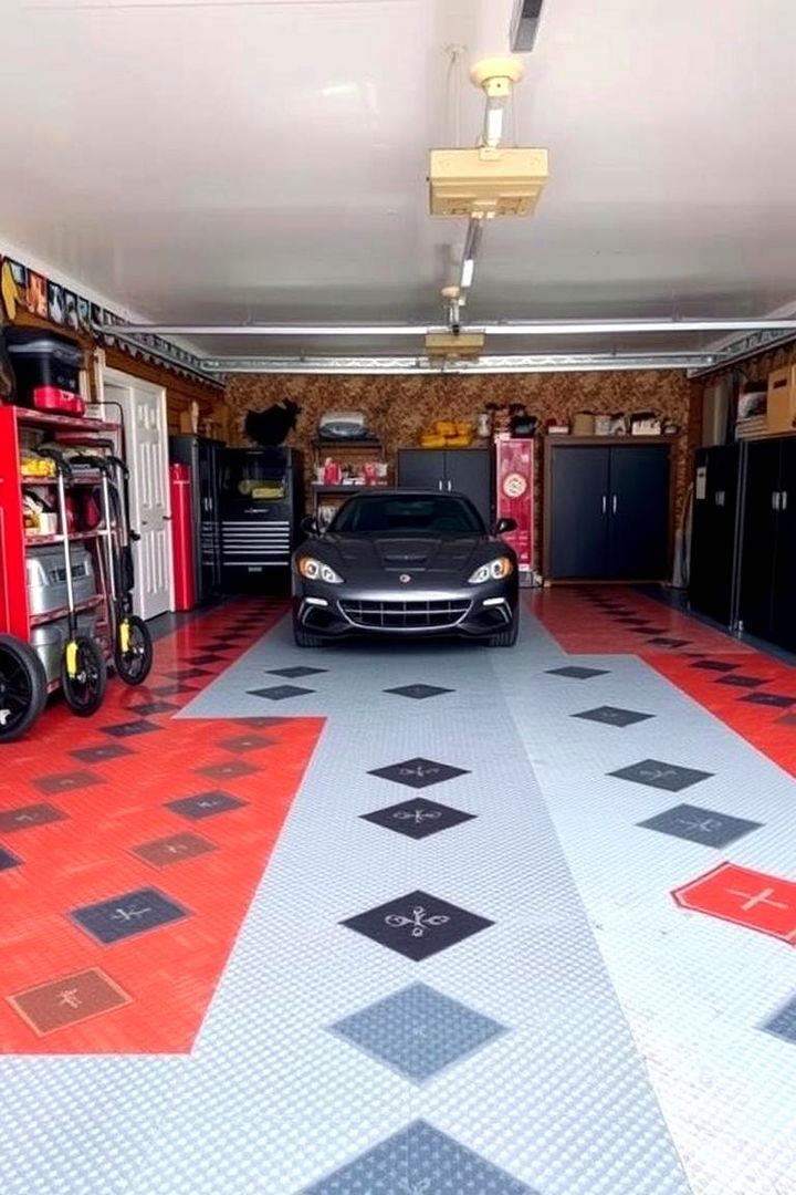 Decorative Garage Flooring Ideas - 22 Garage Flooring Ideas