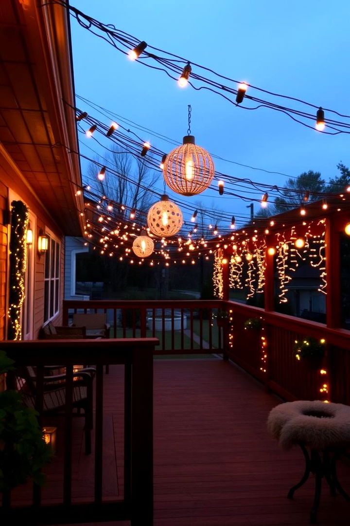 Decorative Hanging Lights for Outdoor Ambiance - 22 Deck Lighting Ideas