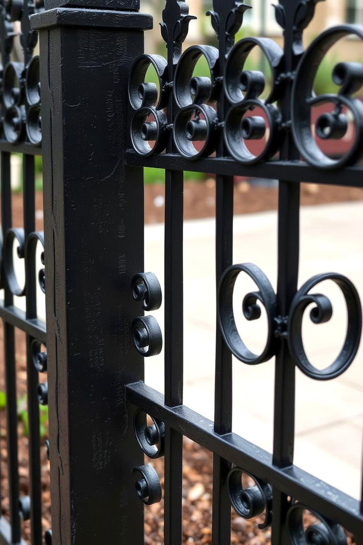 Decorative Iron Dog Fence for Security - 22 Dog Fence Ideas