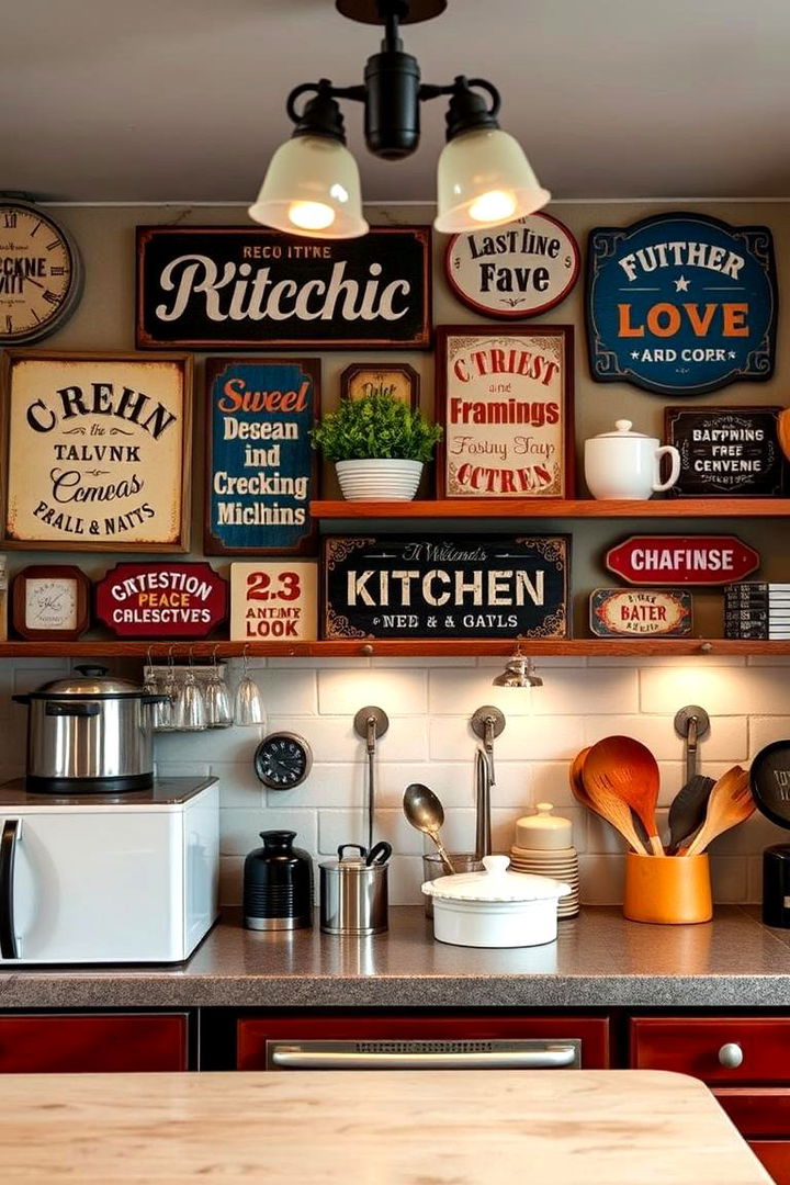 Decorative Kitchen Signs - 22 1950s Kitchen Ideas
