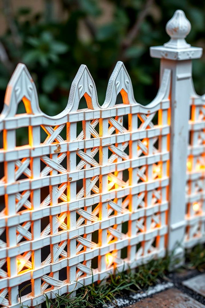 Decorative Lattice Cottage Fence - 22 Farm Fence Ideas