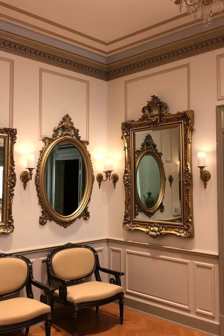 Decorative Mirror Accents - 22 Victorian Bedroom Ideas