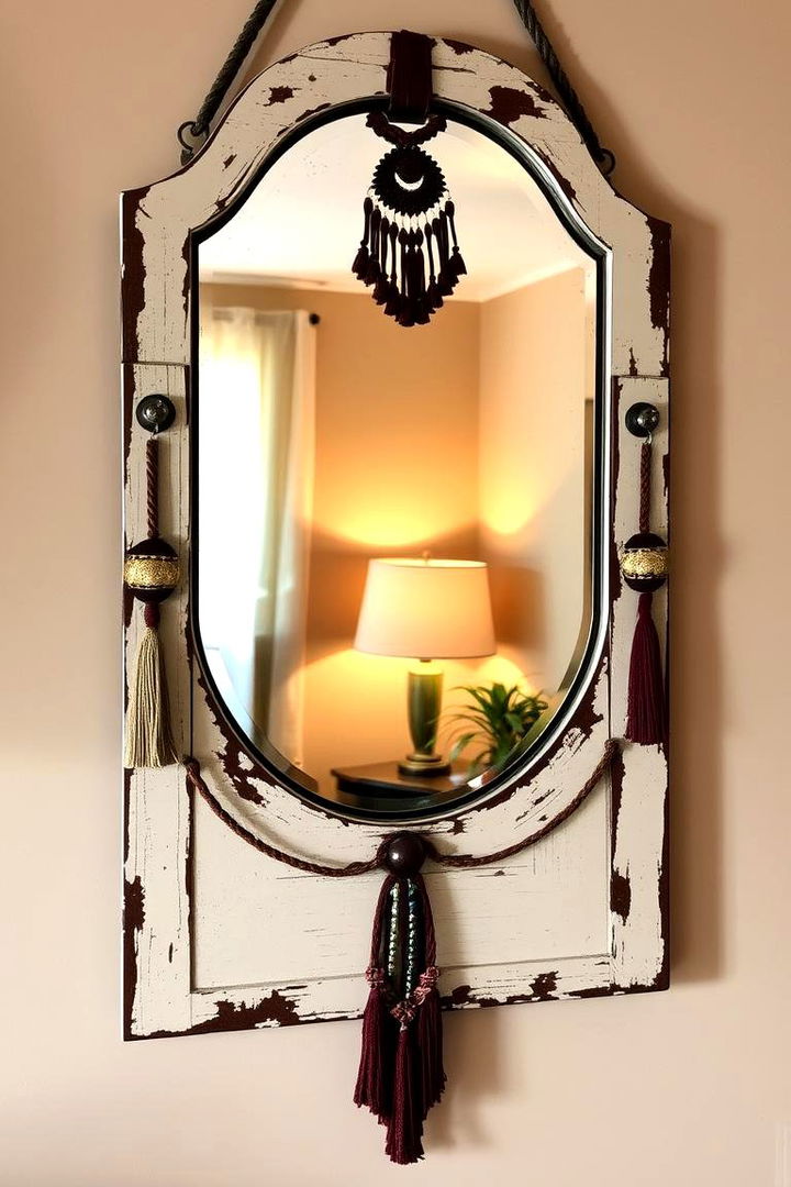 Decorative Mirrors with Boho Flair - 22 Boho Wall Decor Ideas