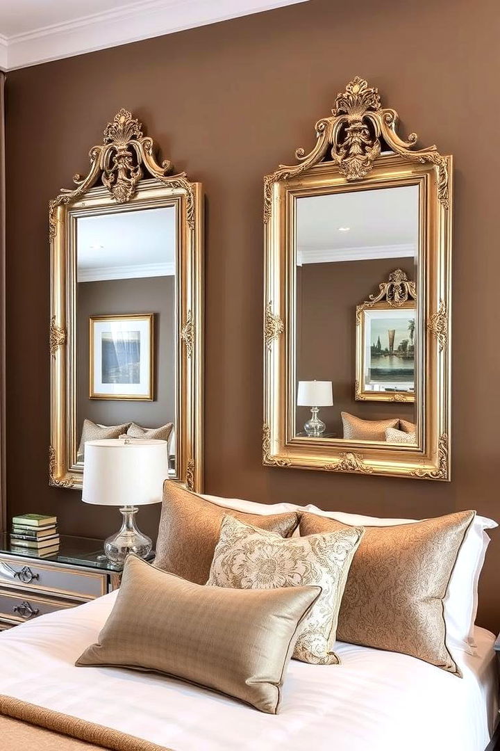 Decorative Mirrors - 22 Taupe Bedroom Ideas