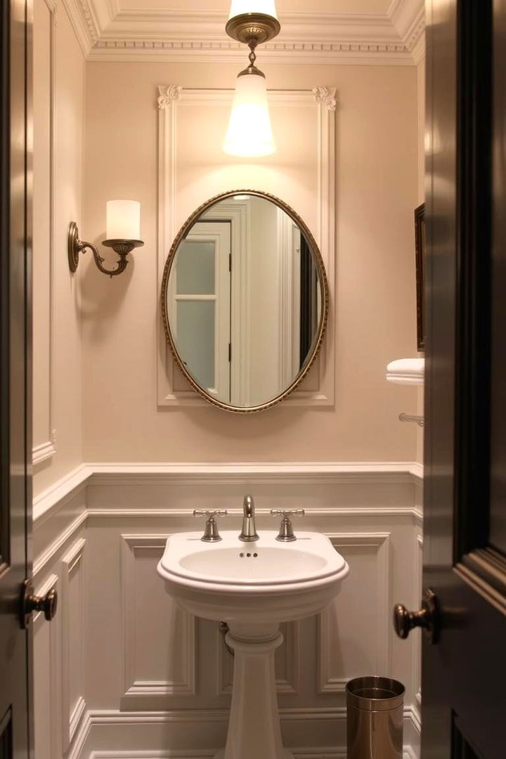 Decorative Molding Design - 22 Powder Room Wainscoting Ideas