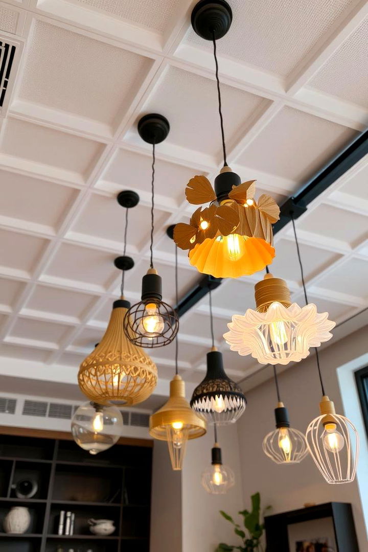 Decorative Pendant Lighting for Artistic Flair - 22 Drop Ceiling Lighting Ideas