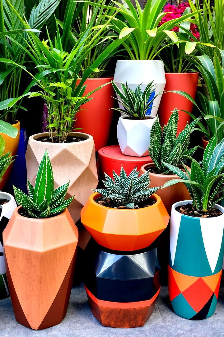 Decorative Planters and Pots - 22 Mid-century Modern Landscaping Ideas