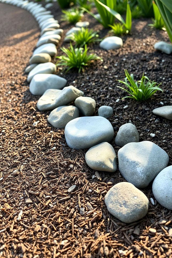 Decorative Rock and Mulch Borders - 22 Mulch Edging Ideas