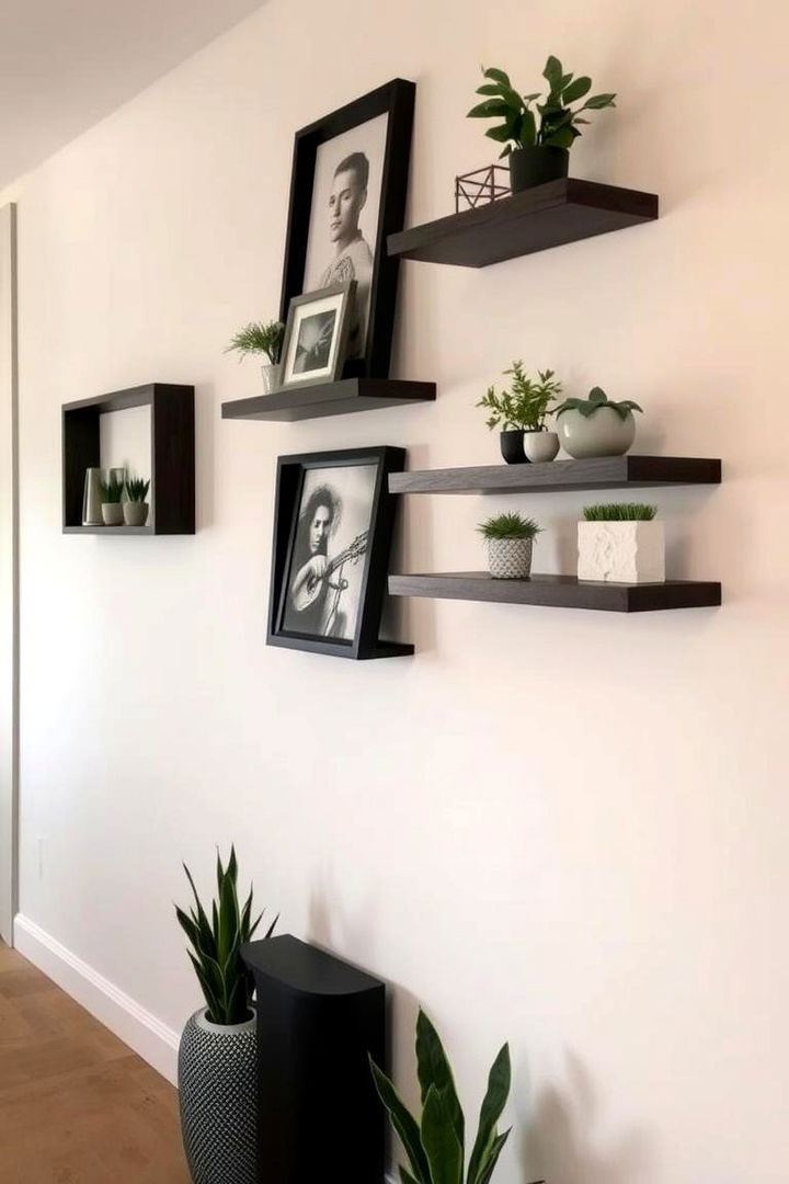Decorative Shelving Installations - 22 Hallway Decor Ideas
