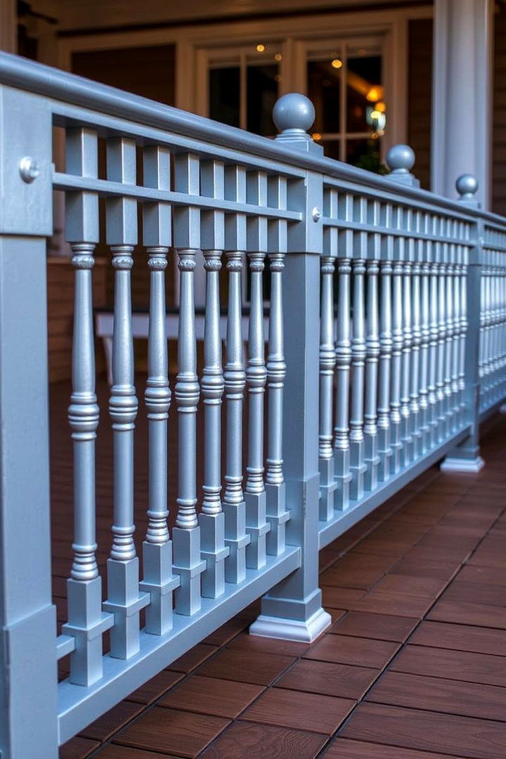 Decorative Spindle Designs - 22 Metal Deck Railing Ideas
