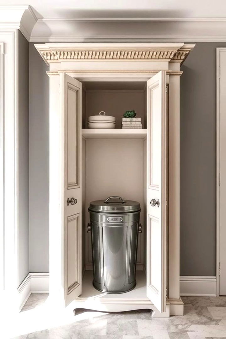 Decorative Storage Cabinets - 22 Garbage Can Storage Ideas