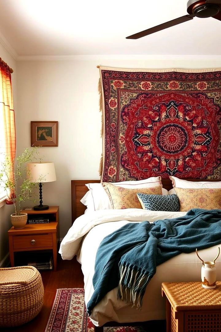 Decorative Tapestry Displays - 22 No Headboard Ideas