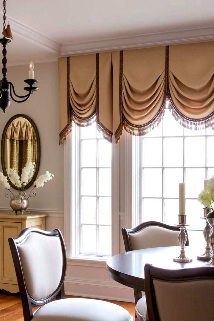 Decorative Trim Accents - 22 Dining Room Window Treatments