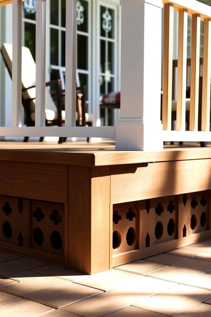 Decorative Trim Skirting - 22 Deck Skirting Ideas