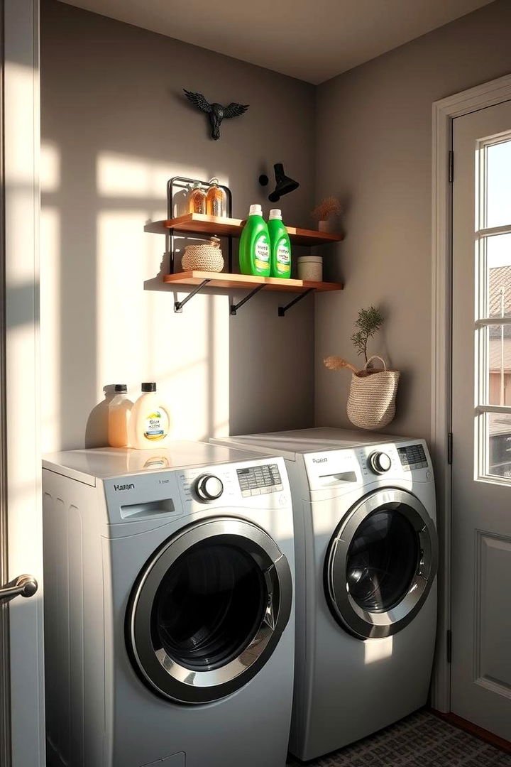 Decorative Wall Shelves for Detergents - 22 Laundry Detergent Storage Ideas