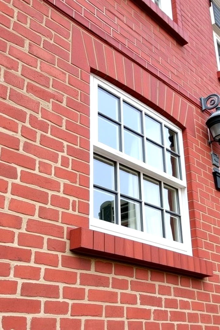 Decorative Window Trims - 22 Red Brick House with Black Trim Design Ideas