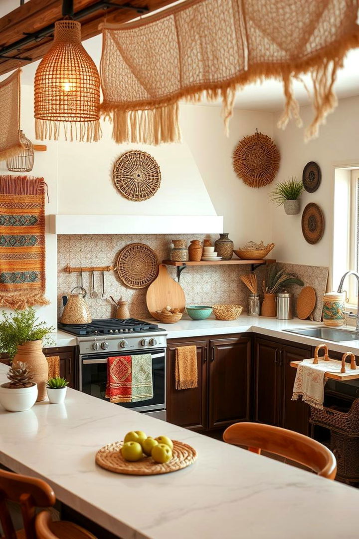 Decorative Woven Textiles - 22 Southwestern Kitchen Ideas
