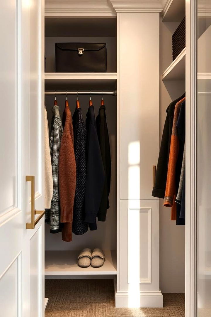Dedicated Sweater Wardrobe Section - 22 sweater storage ideas