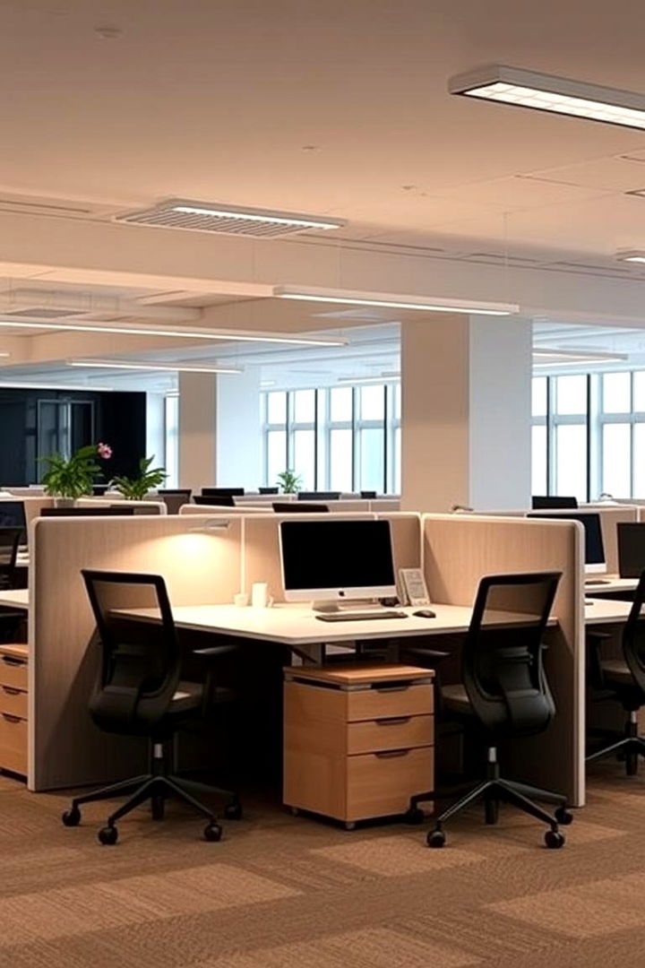 Dedicated Workspace within Open Spaces - 22 Open Floor Plan Ideas