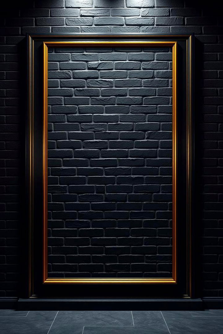 Deep Black Brick with Warm Gold Accents - 22 Exterior Brick and Paint Color Combinations